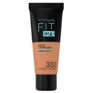 Fit Me® Matte + Poreless Foundation Mini – 332  Golden Caramel