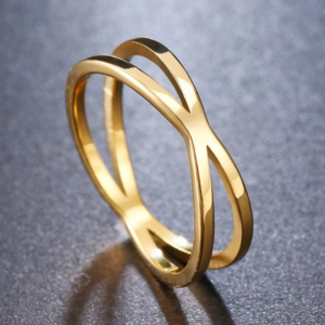 Silver Criss Cross Ring