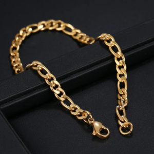 Men Link Necklace & Bracelet Set