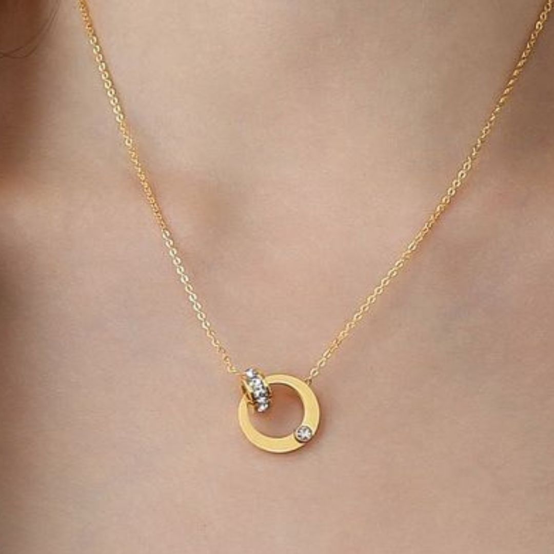 Circle Zircon Necklace